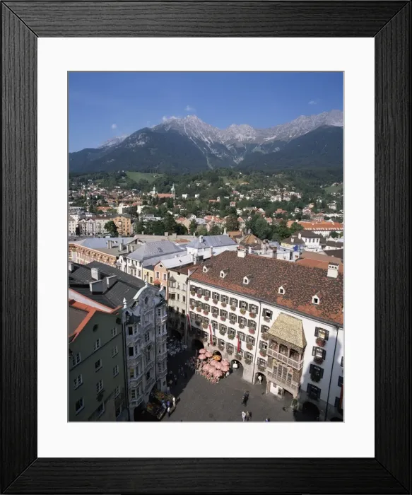 Framed Print : Old Town with Goldenes Dachl, Innsbruck, Austria, Europe Framed Print : Old Town with Goldenes Dachl, Innsbruck, Austria, Europe