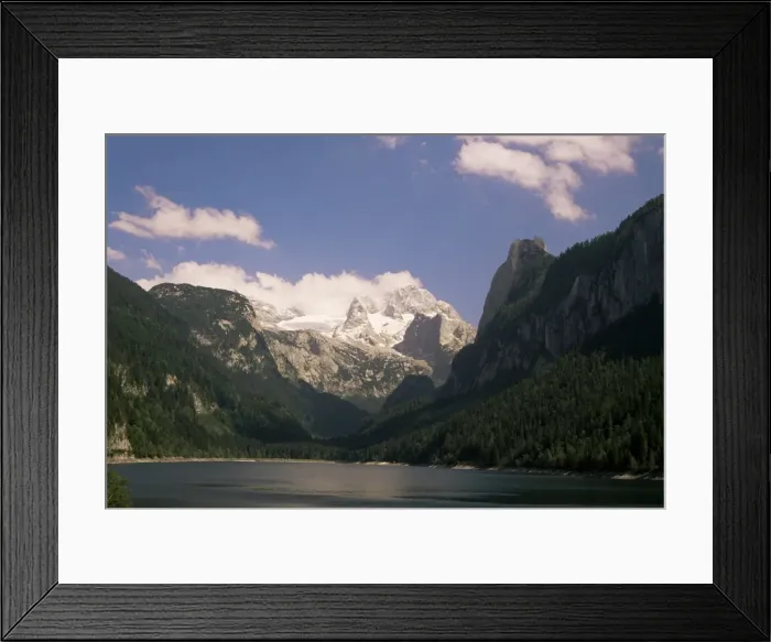Framed Print : Lake and mountains, Gosausee, Oberosterreich, Austria, Europe Framed Print : Lake and mountains, Gosausee, Oberosterreich, Austria, Europe