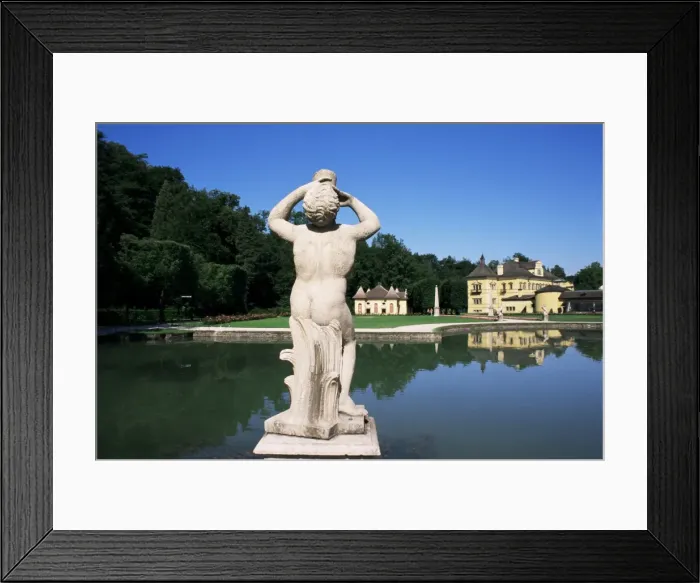 Framed Print : Pond and gardens, Schloss Hellbrunn, near Salzburg, Austria, Europe Framed Print : Pond and gardens, Schloss Hellbrunn, near Salzburg, Austria, Europe