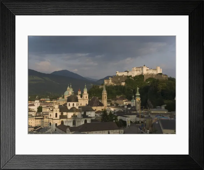 Framed Print : Cityscape including Schloss Hohensalzburg, Salzburg, Austria, Europe Framed Print : Cityscape including Schloss Hohensalzburg, Salzburg, Austria, Europe