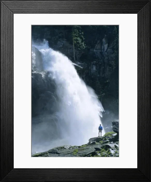 Framed Print : The Krimml Falls, Salzburg, Austria, Europe