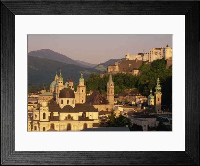 Framed Print : City skyline, Salzburg, Austria, Europe Framed Print : City skyline, Salzburg, Austria, Europe