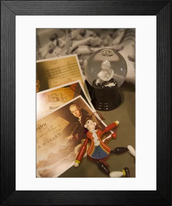 Framed Print : Mozart, souvenirs in shop window, Salzburg, Austria, Europe Framed Print : Mozart, souvenirs in shop window, Salzburg, Austria, Europe