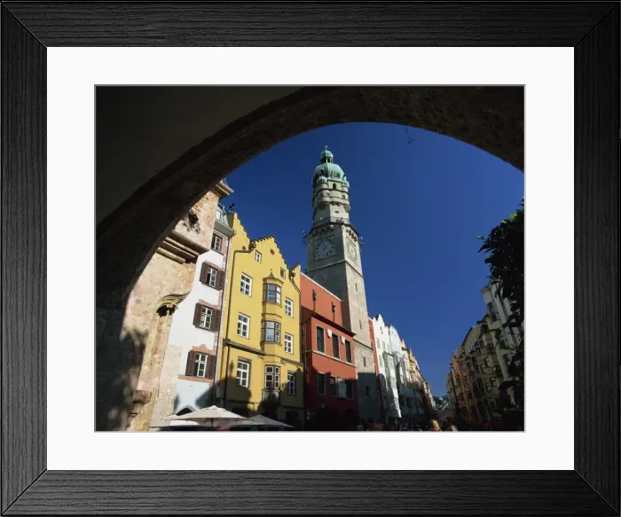 Framed Print : Stadtturm Tower and Town Square, Innsbruck, Tirol, Austria, Europe Framed Print : Stadtturm Tower and Town Square, Innsbruck, Tirol, Austria, Europe
