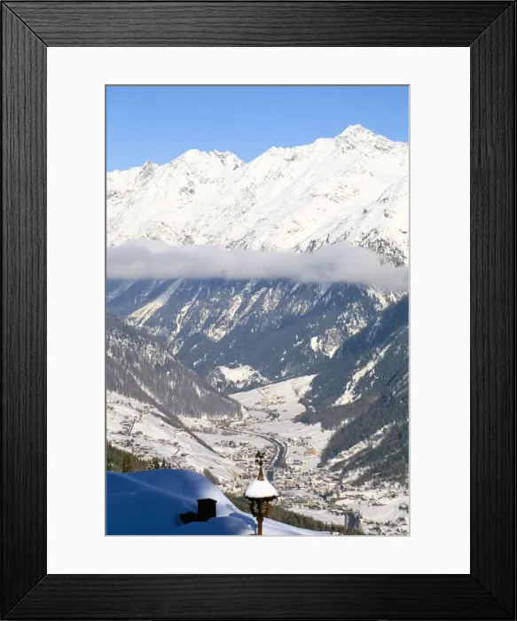 Framed Print : Village of Solden in Tirol Alps, Tirol, Austria, Europe Framed Print : Village of Solden in Tirol Alps, Tirol, Austria, Europe