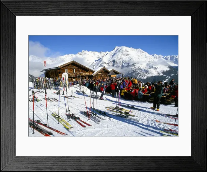 Framed Print : Mountain restaurant above village of Solden in Tirol Alps, Tirol, Austria, Europe Framed Print : Mountain restaurant above village of Solden in Tirol Alps, Tirol, Austria, Europe