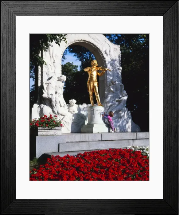 Framed Print : Strauss monument in Stadt park, Vienna, Austria, Europe Framed Print : Strauss monument in Stadt park, Vienna, Austria, Europe