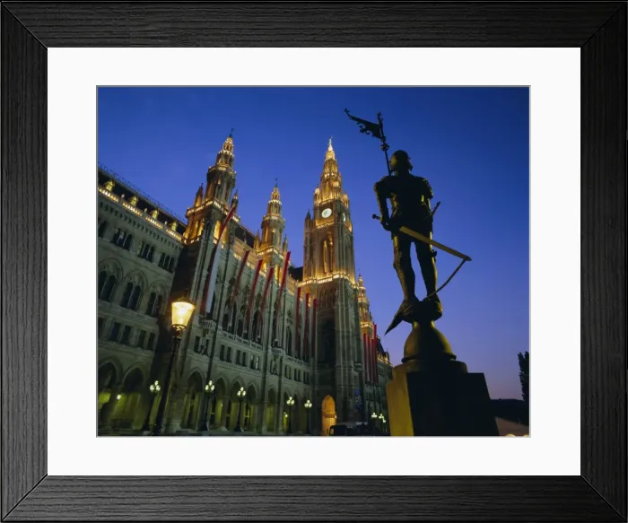 Framed Print : Rathaus (Town Hall), Vienna, Austria, Europe Framed Print : Rathaus (Town Hall), Vienna, Austria, Europe