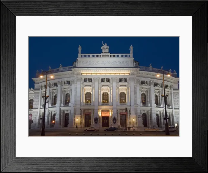 Framed Print : Hofburgtheatre at night, Vienna, Austria, Europe Framed Print : Hofburgtheatre at night, Vienna, Austria, Europe