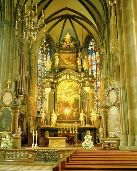 Interior of St. Stephans Cathedral, Vienna, Austria