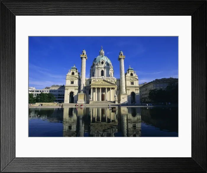 Framed Print : Karlskirche, Vienna, Austria, Europe Framed Print : Karlskirche, Vienna, Austria, Europe