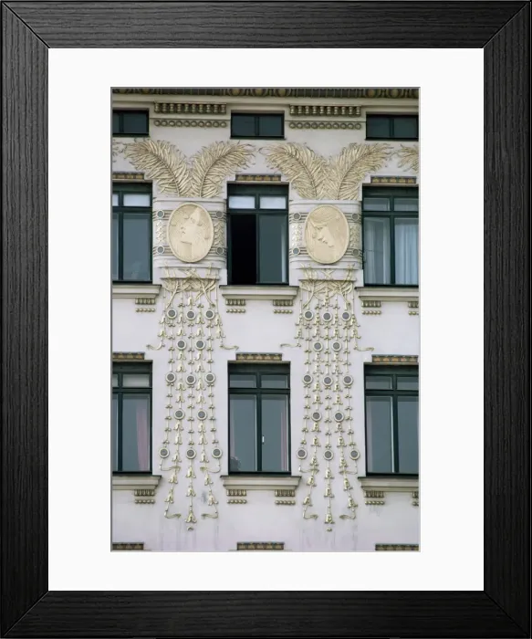 Framed Print : Otto Wagner Houses, Wienziele Street, Vienna, Austria, Europe Framed Print : Otto Wagner Houses, Wienziele Street, Vienna, Austria, Europe