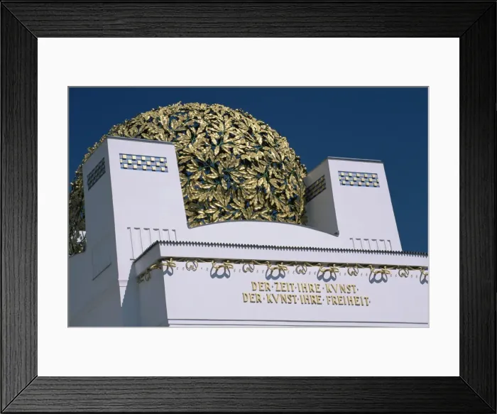 Framed Print : Secession Building with filigree globe, Vienna, Austria, Europe Framed Print : Secession Building with filigree globe, Vienna, Austria, Europe