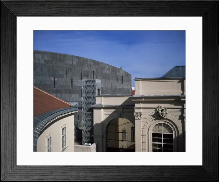 Framed Print : Museum of Modern Art, MuseumsQuartier (Museum Quarter), new in 2001, Vienna Framed Print : Museum of Modern Art, MuseumsQuartier (Museum Quarter), new in 2001, Vienna