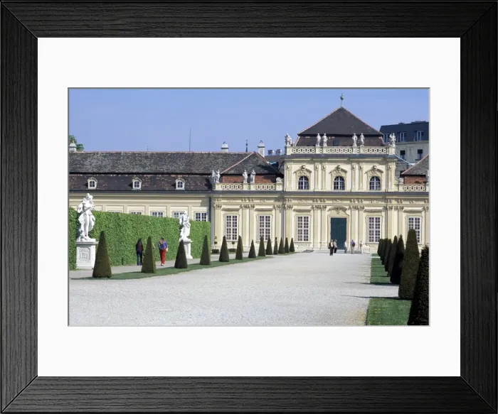 Framed Print : Exterior of Unteres Belvedere at Schloss Belvedere (Belvedere Palace), Landstrasse Framed Print : Exterior of Unteres Belvedere at Schloss Belvedere (Belvedere Palace), Landstrasse
