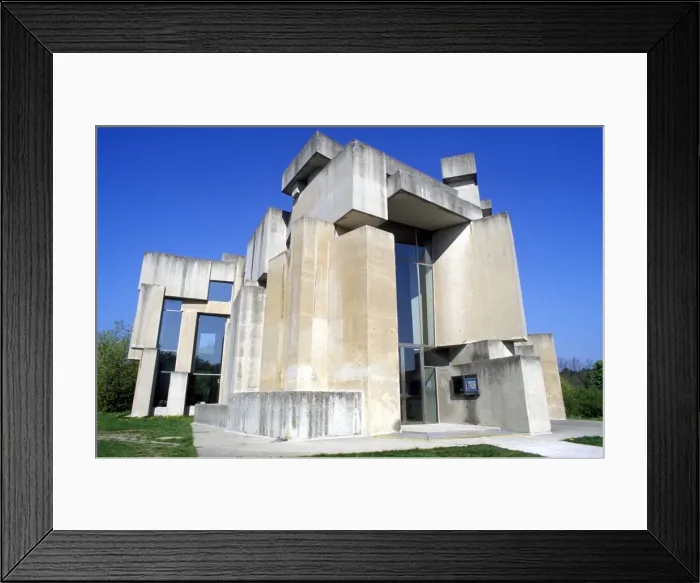 Framed Print : Exterior of the Kirche zur Heligsten Dreifaltigkeit (Wotruba Church), by Fritz Wotruba