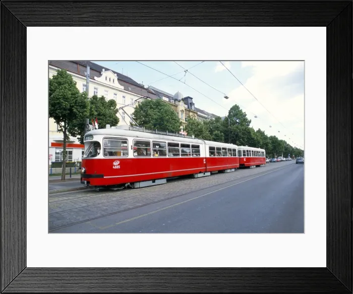 Framed Print : Tram, Leopoldstadt, Vienna, Austria, Europe Framed Print : Tram, Leopoldstadt, Vienna, Austria, Europe
