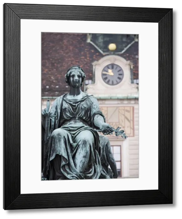 Framed Print : Part of statue of Franz 1, In der Burg, Hofburg Complex, Vienna, Austria, Europe Framed Print : Part of statue of Franz 1, In der Burg, Hofburg Complex, Vienna, Austria, Europe