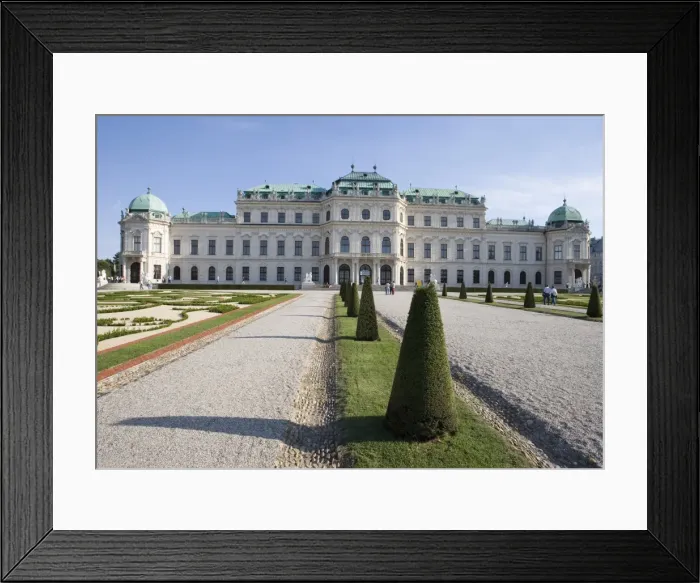 Framed Print : Belvedere and gardens, Vienna, Austria, Europe Framed Print : Belvedere and gardens, Vienna, Austria, Europe