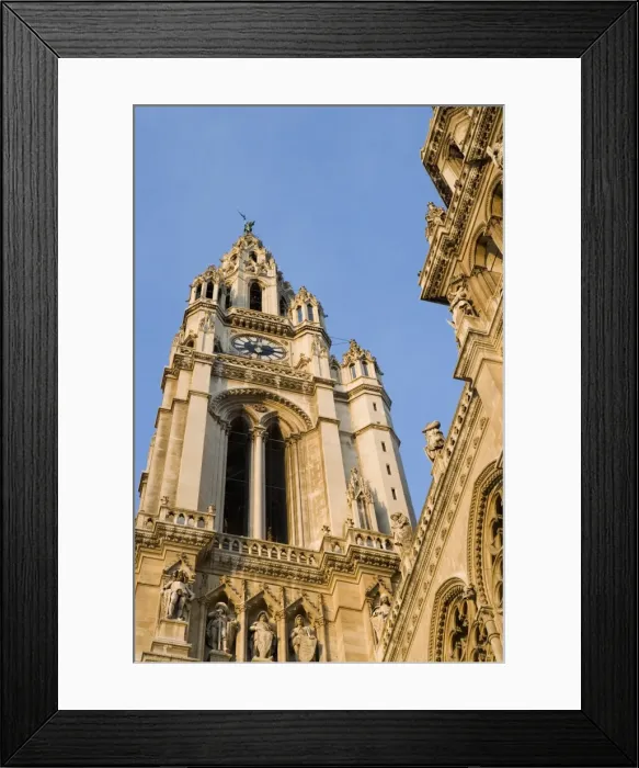 Framed Print : Detail of Neues Rathaus (Town Hall) in morning light, Vienna, Austria, Europe Framed Print : Detail of Neues Rathaus (Town Hall) in morning light, Vienna, Austria, Europe