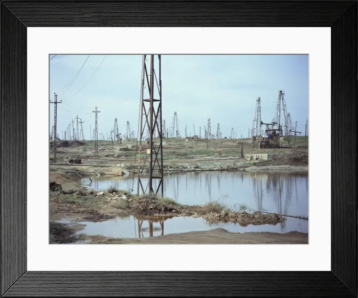 Framed Print : Oil field, Baku, Azerbaijan, Central Asia, Asia Framed Print : Oil field, Baku, Azerbaijan, Central Asia, Asia