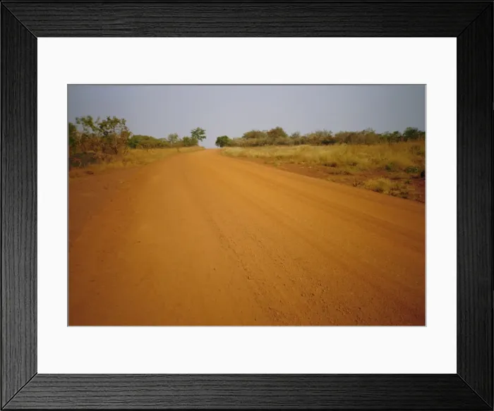 Framed Print : The main road from Cameroun to the capital Bangui, Central African Republic, Africa Framed Print : The main road from Cameroun to the capital Bangui, Central African Republic, Africa