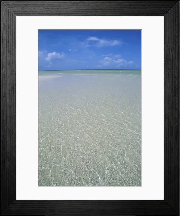 Framed Print : Beach, Andros, Bahamas, Central America Framed Print : Beach, Andros, Bahamas, Central America