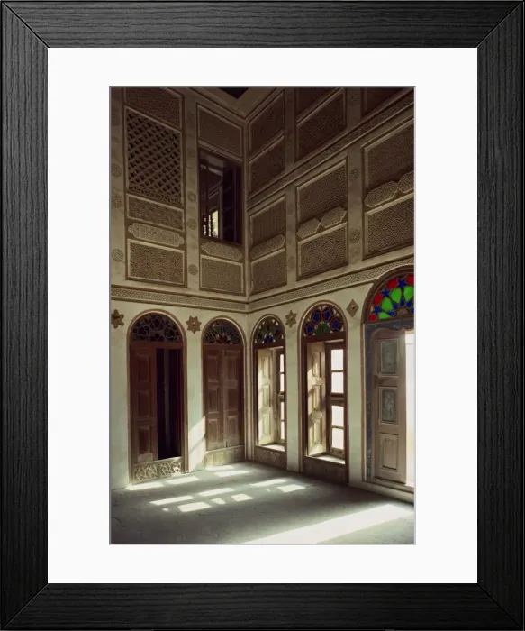 Framed Print : Interior of the restored house of Shaikh Isa, in the small village of Al Jasra Framed Print : Interior of the restored house of Shaikh Isa, in the small village of Al Jasra
