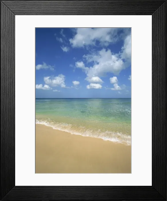 Framed Print : Calm water on beach at Paynes Bay, Barbados, West Indies, Caribbean, Central America Framed Print : Calm water on beach at Paynes Bay, Barbados, West Indies, Caribbean, Central America