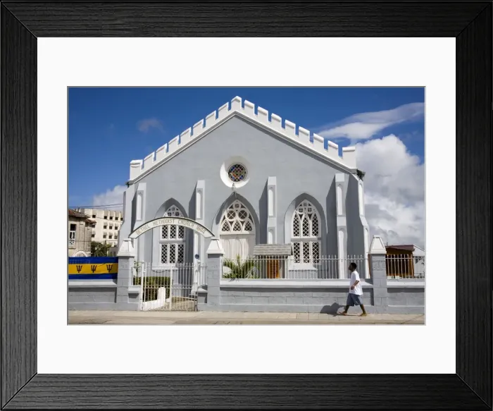 Framed Print : Bethel Methodist Church, Bridgetown, Barbados, West Indies, Caribbean, Central America