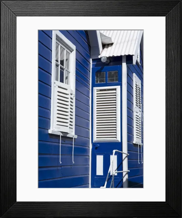 Framed Print : Wooden House in Holetown, Barbados, West Indies, Caribbean, Central America