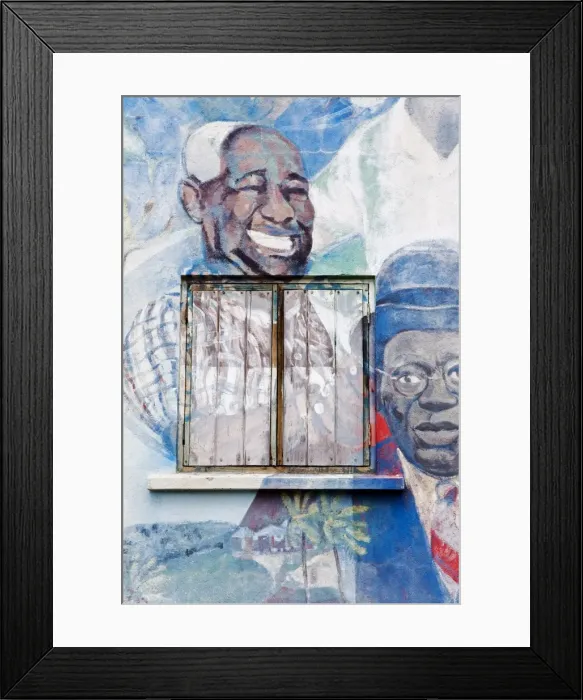 Framed Print : Mural, Bathsheba Community Center, St. Josephs Parish, Barbados, West Indies Framed Print : Mural, Bathsheba Community Center, St. Josephs Parish, Barbados, West Indies