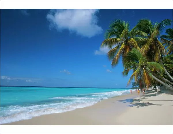 Worthing Beach on south coast of southern parish of Christ Church, Barbados