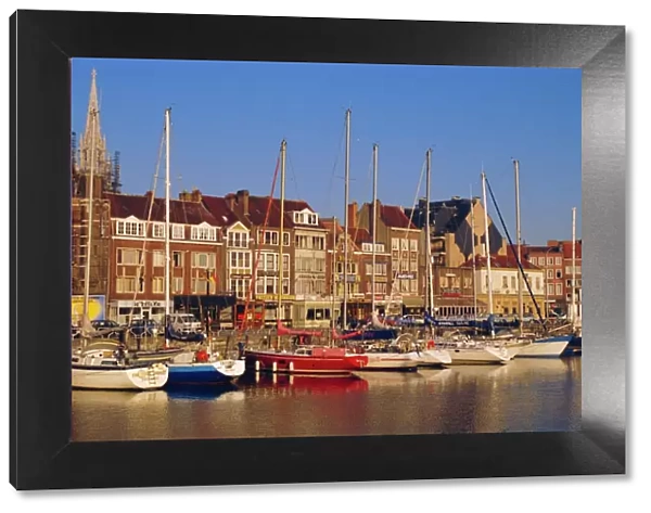 Boats and harbour, Ostend, Belgium