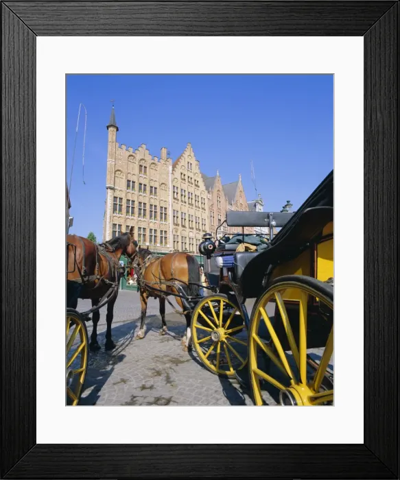 Framed Print : Main town square, Bruges, Belgium Framed Print : Main town square, Bruges, Belgium