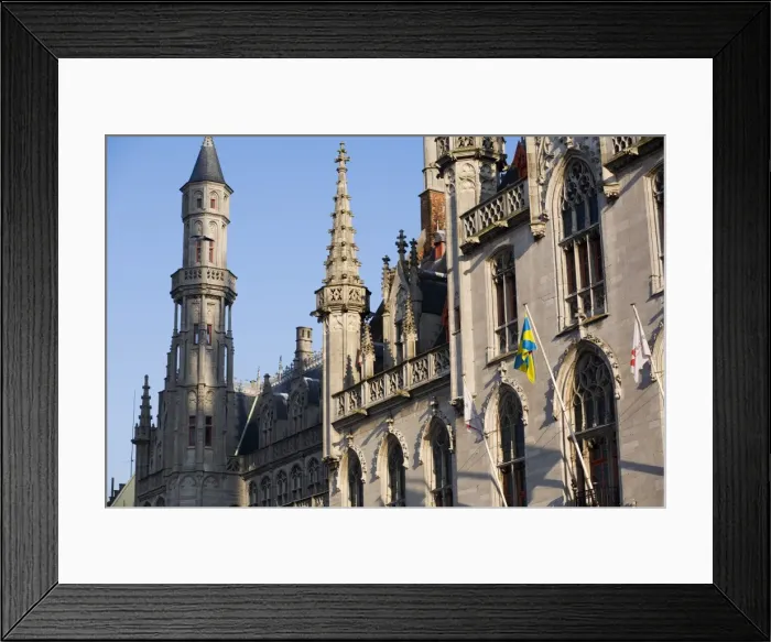 Framed Print : The town hall, Markt, Bruges, Belgium, Europe Framed Print : The town hall, Markt, Bruges, Belgium, Europe