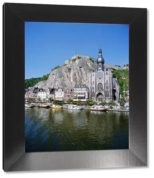 River Meuse in the old town of Dinant, Ardennes, Belgium