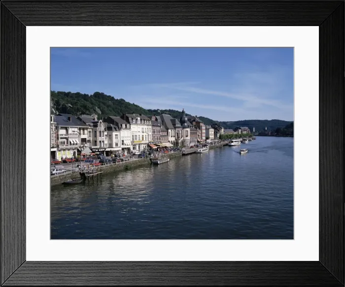 Framed Print : Old Town, Dinant, and River Meuse, Ardennes, Belgium, Europe Framed Print : Old Town, Dinant, and River Meuse, Ardennes, Belgium, Europe