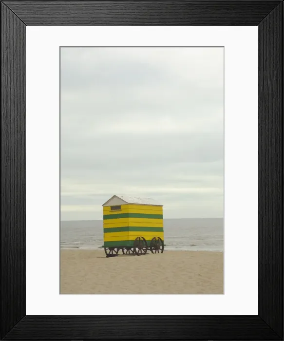 Framed Print : Beach hut, Blankenberge, Belgium, Europe Framed Print : Beach hut, Blankenberge, Belgium, Europe