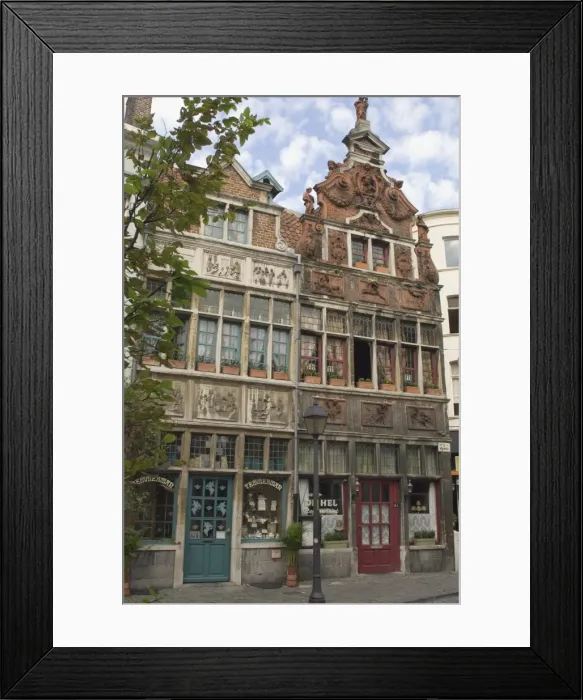 Framed Print : Traditional gabled architecture, Ghent, Belgium, Europe Framed Print : Traditional gabled architecture, Ghent, Belgium, Europe