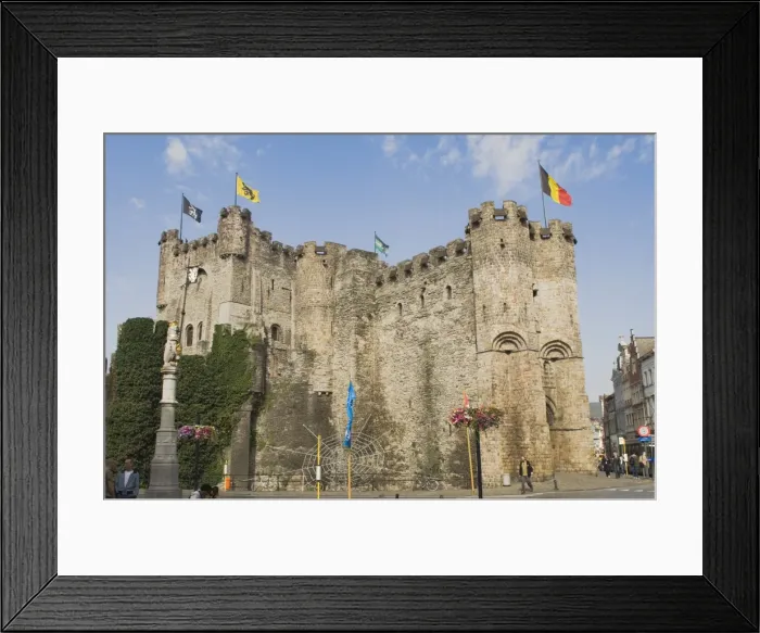 Framed Print : The Castle, Ghent, Belgium, Europe Framed Print : The Castle, Ghent, Belgium, Europe