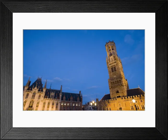 Framed Print : The Belfort Tower, Town Hall, Main square (Markt), Bruges, Belgium, Europe Framed Print : The Belfort Tower, Town Hall, Main square (Markt), Bruges, Belgium, Europe