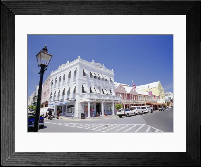 Framed Print : Esplanade Stores, Hamilton, Bermuda Framed Print : Esplanade Stores, Hamilton, Bermuda