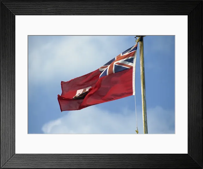 Framed Print : Flag of Bermuda, Central America Framed Print : Flag of Bermuda, Central America