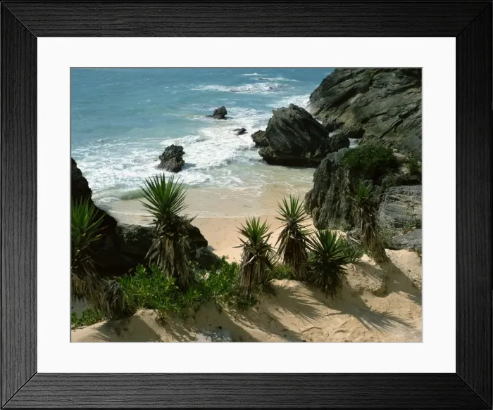 Framed Print : South coast beach, Bermuda, Central America, mid Atlantic Framed Print : South coast beach, Bermuda, Central America, mid Atlantic