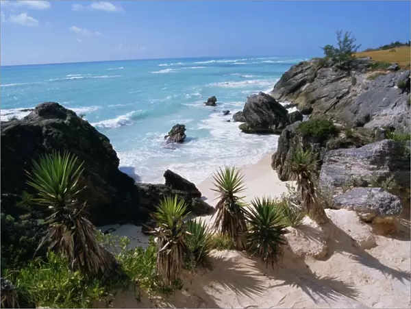Beach on south coast, Bermuda, Central America