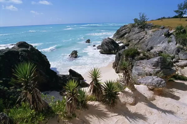 Beach on south coast, Bermuda, Central America