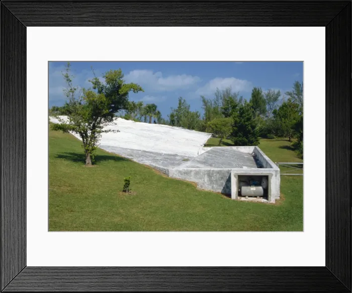 Framed Print : Water catchment area, Bermuda, Atlantic, Central America Framed Print : Water catchment area, Bermuda, Atlantic, Central America