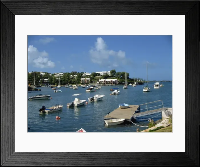 Framed Print : Boats near Hamilton, Bermuda, Atlantic Ocean, Central America Framed Print : Boats near Hamilton, Bermuda, Atlantic Ocean, Central America