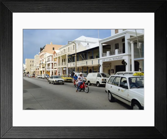 Framed Print : Hamilton, Bermuda, Atlantic Ocean, Central America Framed Print : Hamilton, Bermuda, Atlantic Ocean, Central America